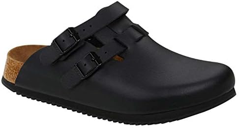 Amazon.com: Birkenstock Unisex Adult Boston Work Clogs, Black, 35